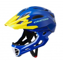 Cratoni Fahrradhelm C-Maniac (Full Protection) blau/gelb